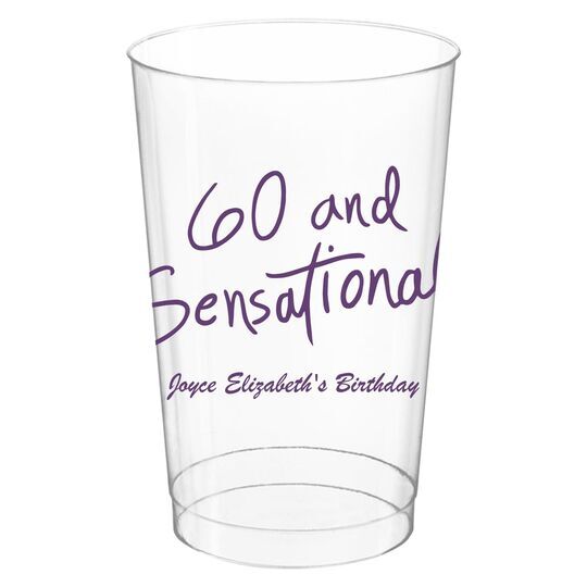 Fun 60 and Sensational Clear Plastic Cups