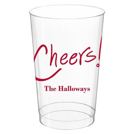 Fun Cheers Clear Plastic Cups