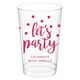 Confetti Dots Let's Party Clear Plastic Cups Image 1 of 5