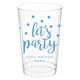 Confetti Dots Let's Party Clear Plastic Cups Image 2 of 5