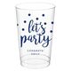 Confetti Dots Let's Party Clear Plastic Cups Image 3 of 5