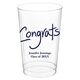 Fun Congrats Clear Plastic Cups Image 1 of 3