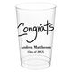 Fun Congrats Clear Plastic Cups Image 3 of 3