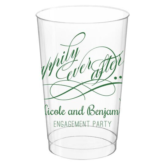 Happily Ever After Clear Plastic Cups