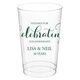 Thanks For Celebrating Any Event Clear Plastic Cups Image 3 of 6