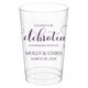 Thanks For Celebrating Any Event Clear Plastic Cups Image 1 of 6