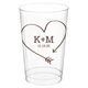 Heart Made of Arrow Clear Plastic Cups Image 1 of 2