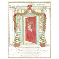 Open Door with Swag Holiday Cards