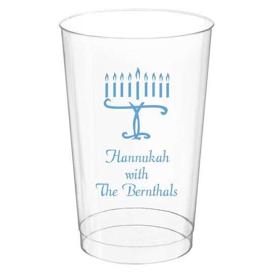 Menorah Clear Plastic Cups