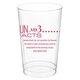 Just the Fun Facts Clear Plastic Cups Image 3 of 4