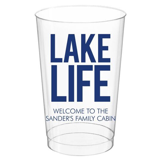 Lake Life Clear Plastic Cups