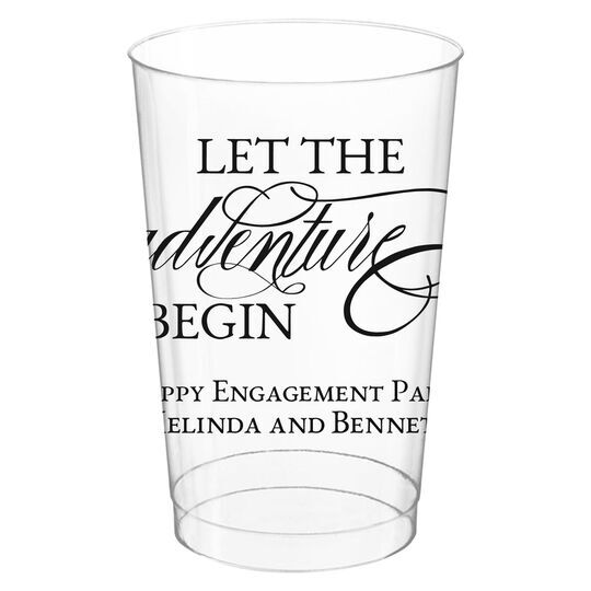 Let the Adventure Begin Clear Plastic Cups