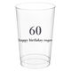 Large Number with Text Clear Plastic Cups Image 1 of 2