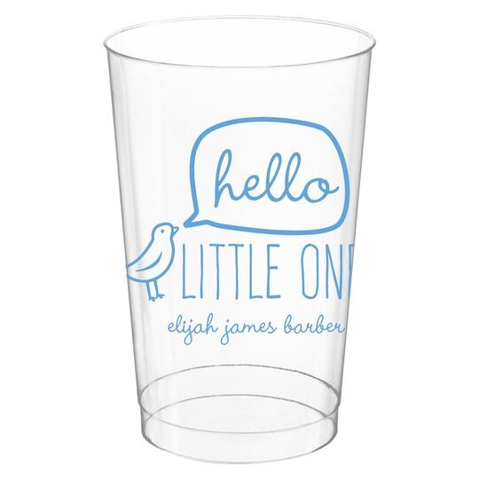 Little Bird Clear Plastic Cups