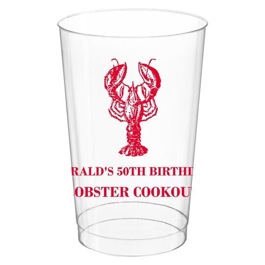 Lobster Clear Plastic Cups