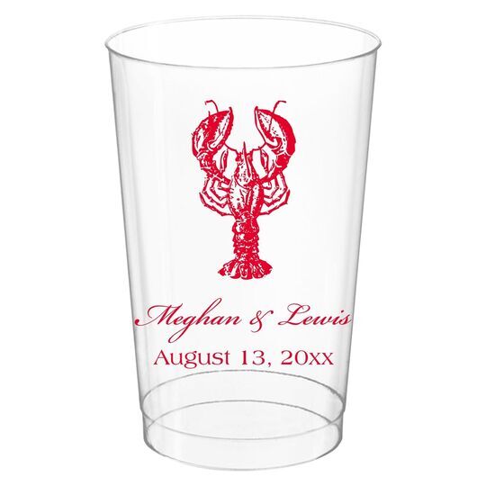 Lobster Clear Plastic Cups