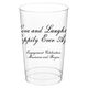 Love and Laughter Clear Plastic Cups Image 2 of 2