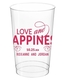 Love and Happiness Scroll Clear Plastic Cups Image 1 of 2