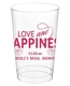Love and Happiness Scroll Clear Plastic Cups Image 2 of 2