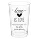 Love is Love Clear Plastic Cups Image 2 of 3