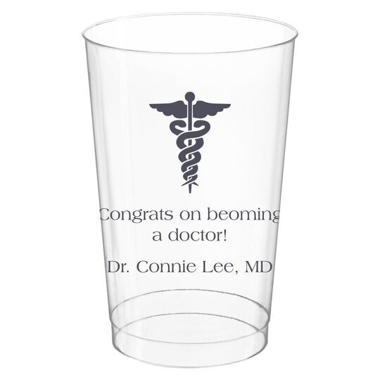Medical Symbol Clear Plastic Cups