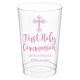 Ornate Celtic Cross Clear Plastic Cups Image 1 of 3