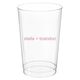 Our True Love Clear Plastic Cups Image 1 of 2