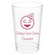 Party Hat Emoji Clear Plastic Cups Image 2 of 2