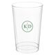 Petite Dotted Circle Duogram Clear Plastic Cups Image 1 of 3