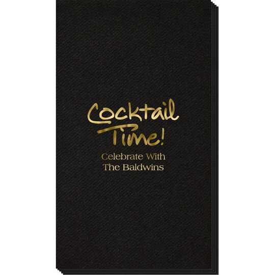 Studio Cocktail Time Linen Like Guest Towels