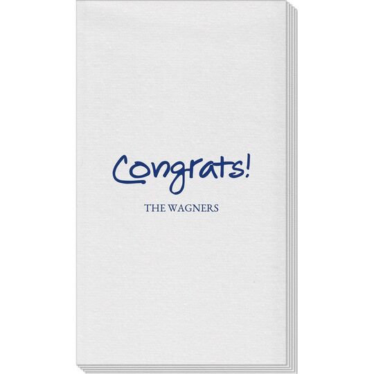 Studio Congrats Linen Like Guest Towels