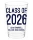 Proud Class of Graduation Clear Plastic Cups Image 3 of 3