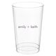 Right Side Name Clear Plastic Cups Image 1 of 3