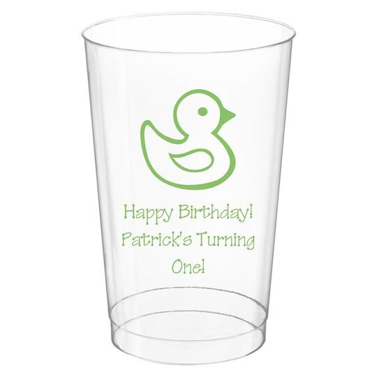Rubber Ducky Clear Plastic Cups