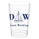 Sailboat Initials Clear Plastic Cups Image 1 of 2