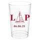 Sailboat Initials Clear Plastic Cups Image 2 of 2