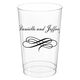 Scrolled Coronation Clear Plastic Cups Image 1 of 4