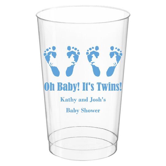 Seeing Double Twinkle Toes Clear Plastic Cups