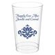 Simply Ornate Scroll Clear Plastic Cups Image 1 of 2