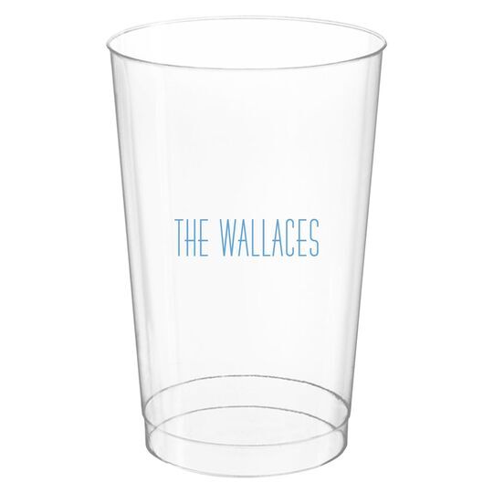 Simple Name Clear Plastic Cups