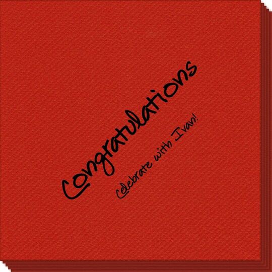 Studio Congratulations Linen Like Napkins