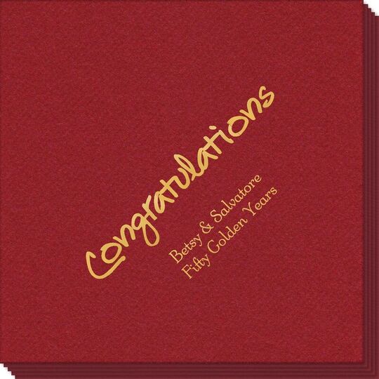 Studio Congratulations Linen Like Napkins