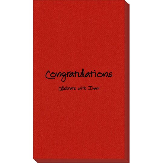 Studio Congratulations Linen Like Guest Towels