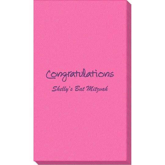 Studio Congratulations Linen Like Guest Towels