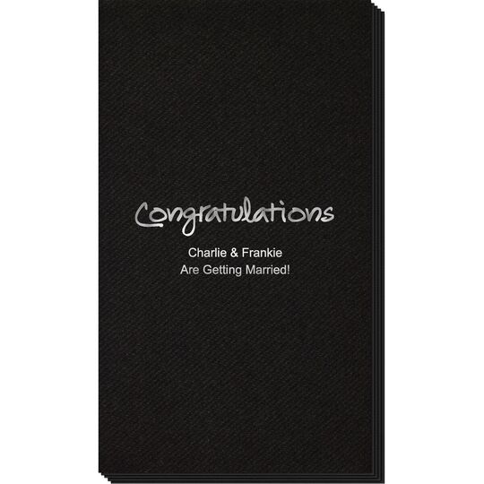 Studio Congratulations Linen Like Guest Towels