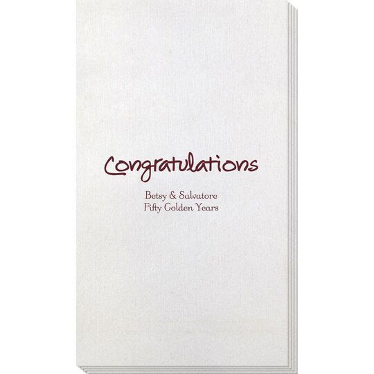 Studio Congratulations Bamboo Luxe Guest Towels