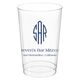Shaped Oval Monogram with Text Clear Plastic Cups Image 2 of 2