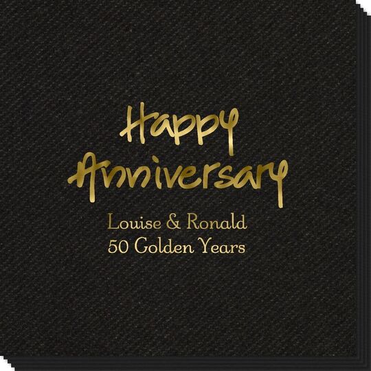 Studio Happy Anniversary Linen Like Napkins