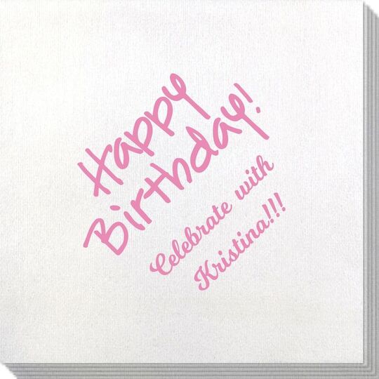 Studio Happy Birthday Bamboo Luxe Napkins
