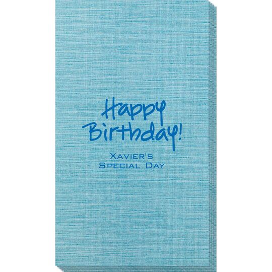 Studio Happy Birthday Bamboo Luxe Guest Towels